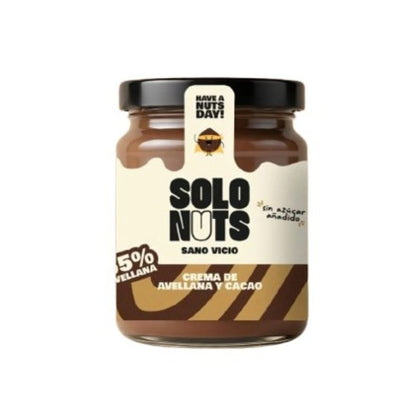 Crema de cacao y avellana 55% Solo Nuts 200g