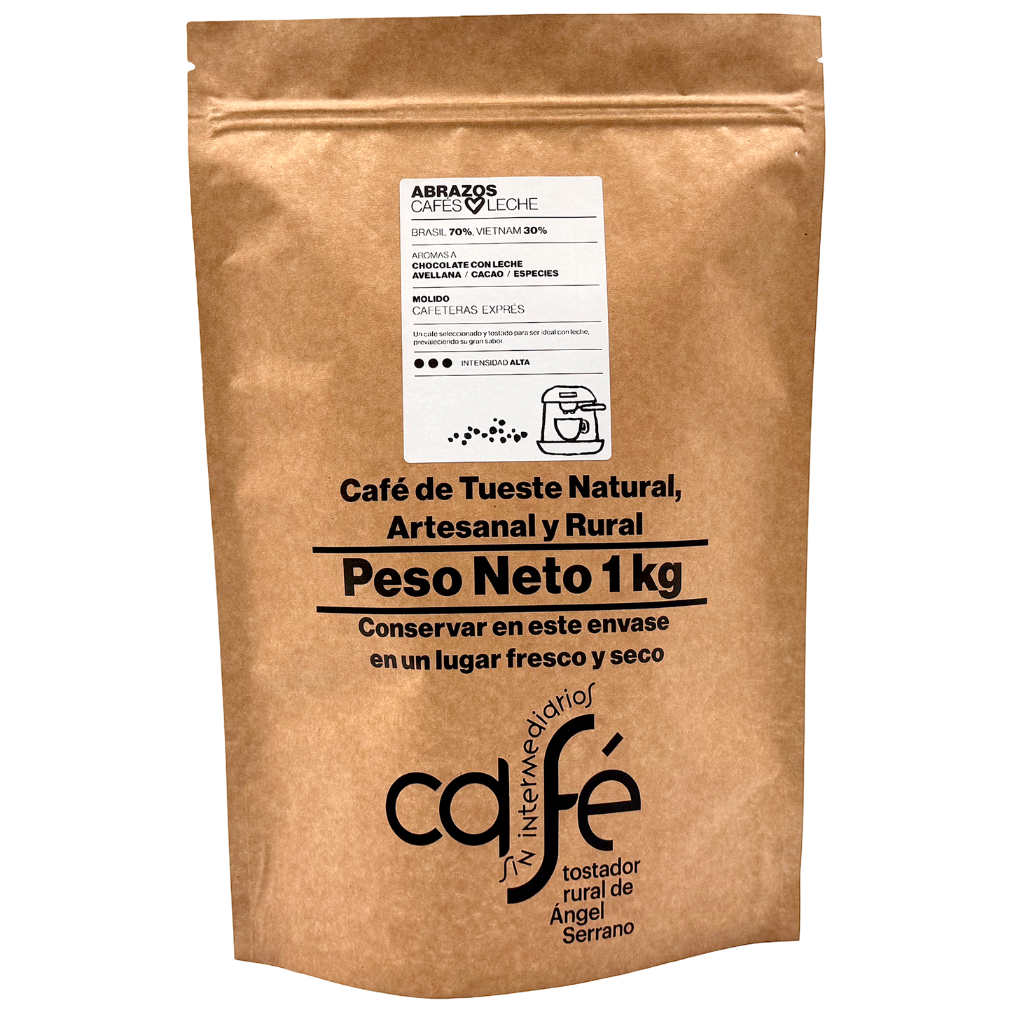 Cafe Sin Intermediarios Café Brasil Abrazos Molido Espresso 1 Kg_0