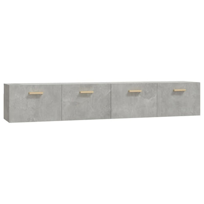 Armarios Pared 2 Uds Contrachapada Gris Hormigón 100x36,5x35 Cm_1
