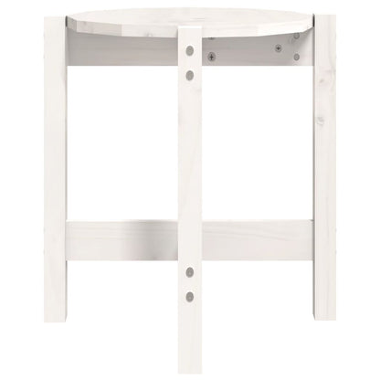 Mesa De Centro De Madera Maciza De Pino Blanco Ø42,5x45 Cm_4