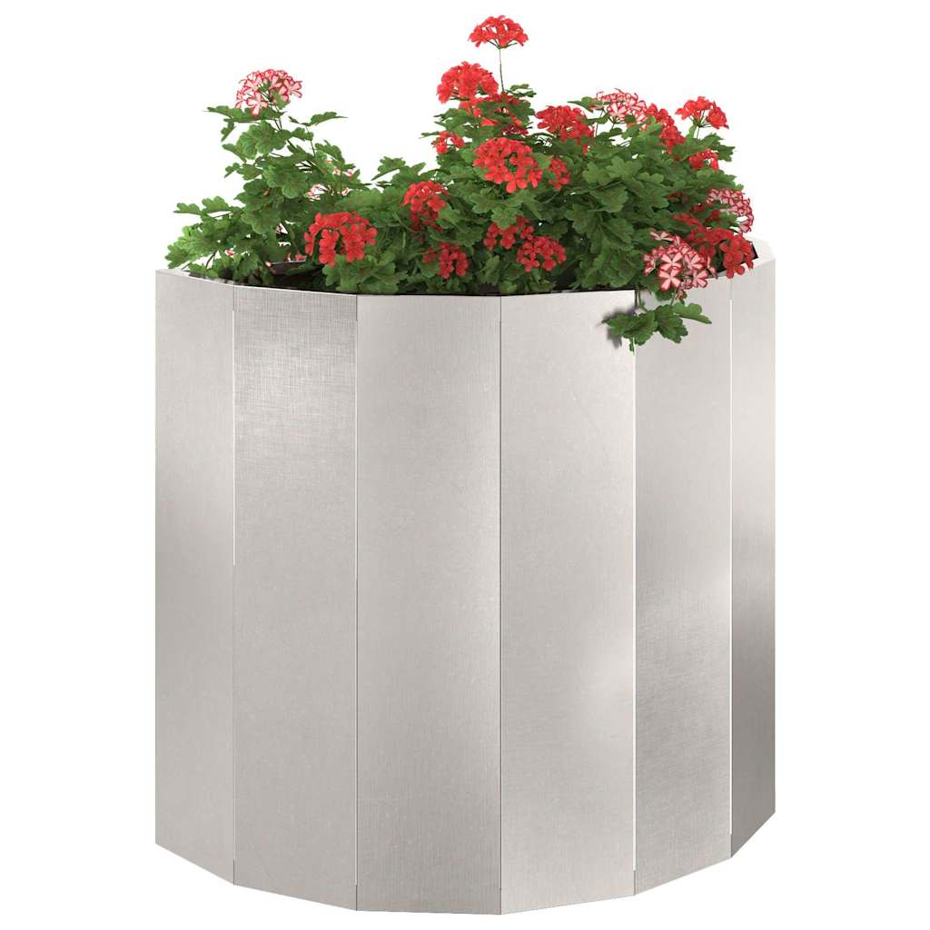 Jardinera Plateado 60 X 30 X 50 Cm Acero Inoxidable_2