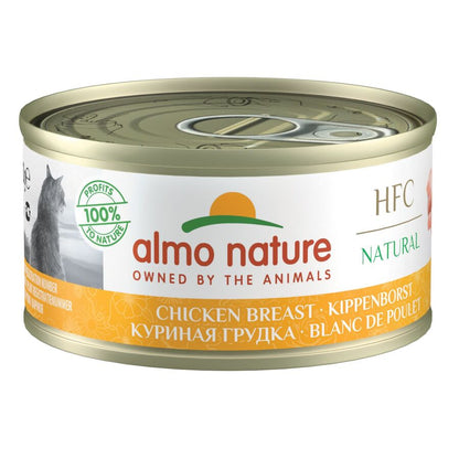 Almo Comida Humeda Gato Hfc Natural Lata 70gr Pechuga Pollo_0