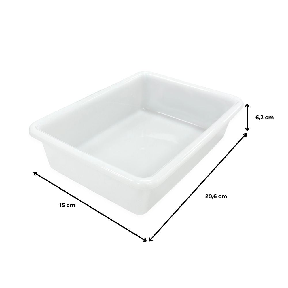 3 Bandejas Resistentes Uso Alimentario Con Tapa: 1,2l Sin Bpa's (21,3 X 15,7 X 6,3cm). Cocinas, Restaurantes, Catering_3