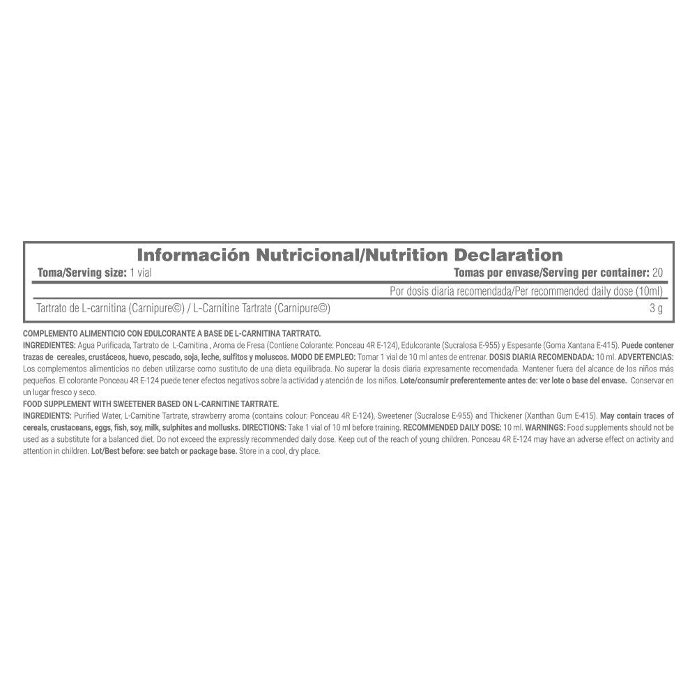 L-carnitina Líquida Carnipure® - 20 Viales - Fresa - Ayuda A Adelgazar - Masmusculo_4