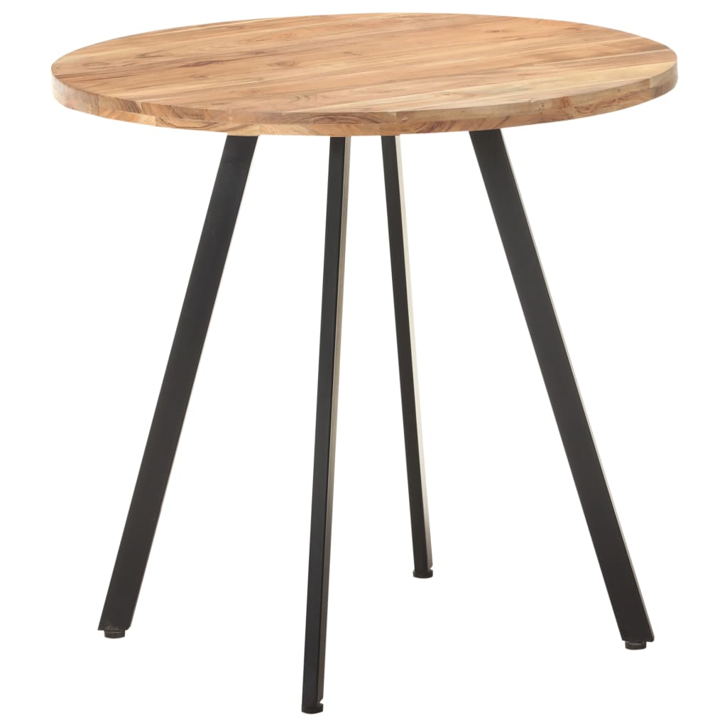 Mesa De Comedor De Madera Maciza De Acacia 80 Cm_4