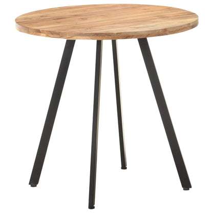 Mesa De Comedor De Madera Maciza De Acacia 80 Cm_4