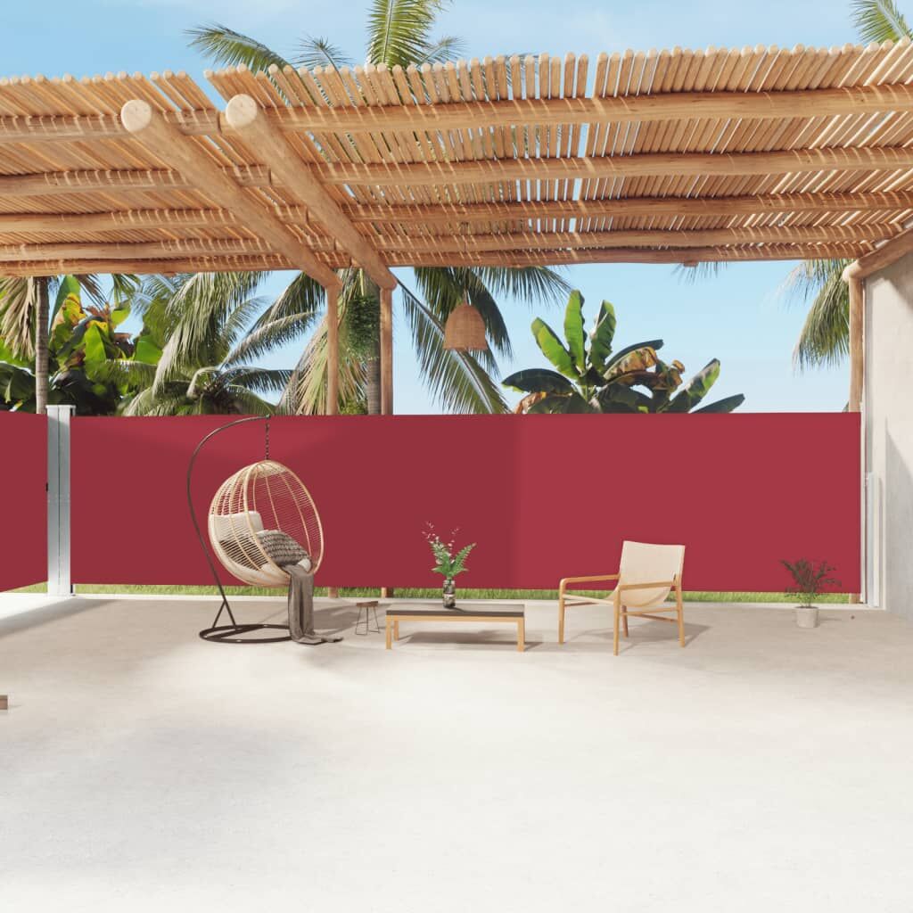 Vidaxl Toldo Lateral Retráctil Rojo 180x1200 Cm_1