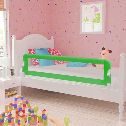 Barandilla De Seguridad Cama De Niño 2 Uds Verde 150x42 Cm_1