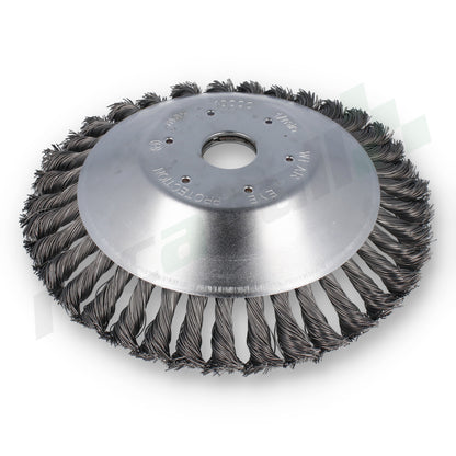 Garland - 7199000097 Cabezal Desbrozadora Cepillo De Puas De Acero Para Uso En Desbrozador_1