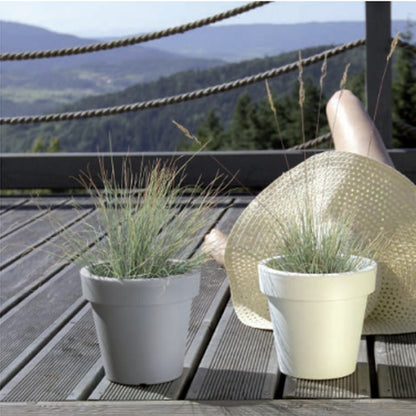 Maceta De Plastico Lofly En Color Antracita 13,4 (largo) X 13,4 (ancho) X 12 (alto) Cm_3