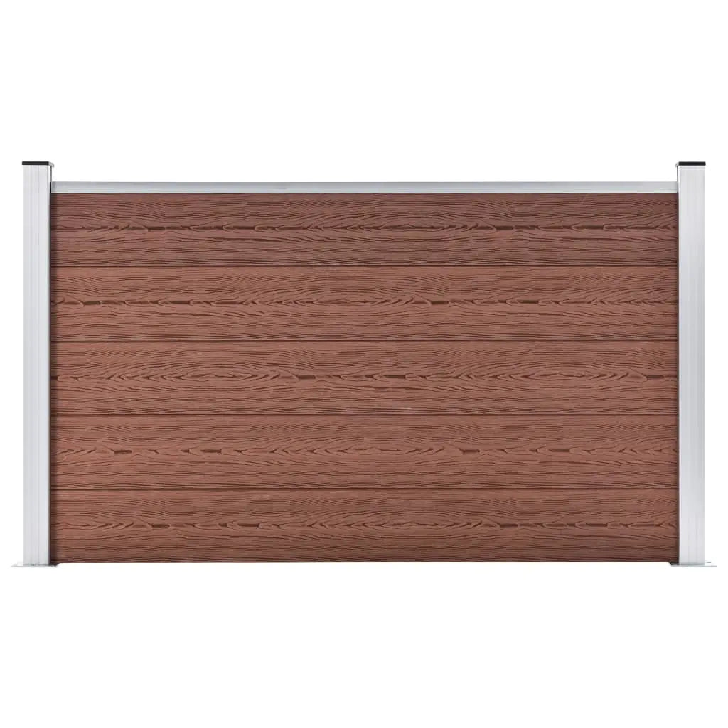 Valla De Jardín De Wpc Marrón 180x105 Cm / Vetonek_1