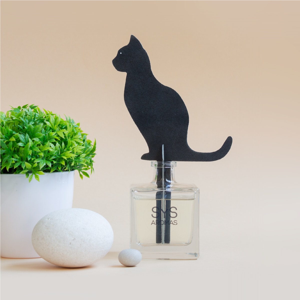 Ambientador Difusor Gato Raíz Angélica Wild Animal SYS Aromas 90 ml | Aroma Herbal y Balsámico | Refrescante_1