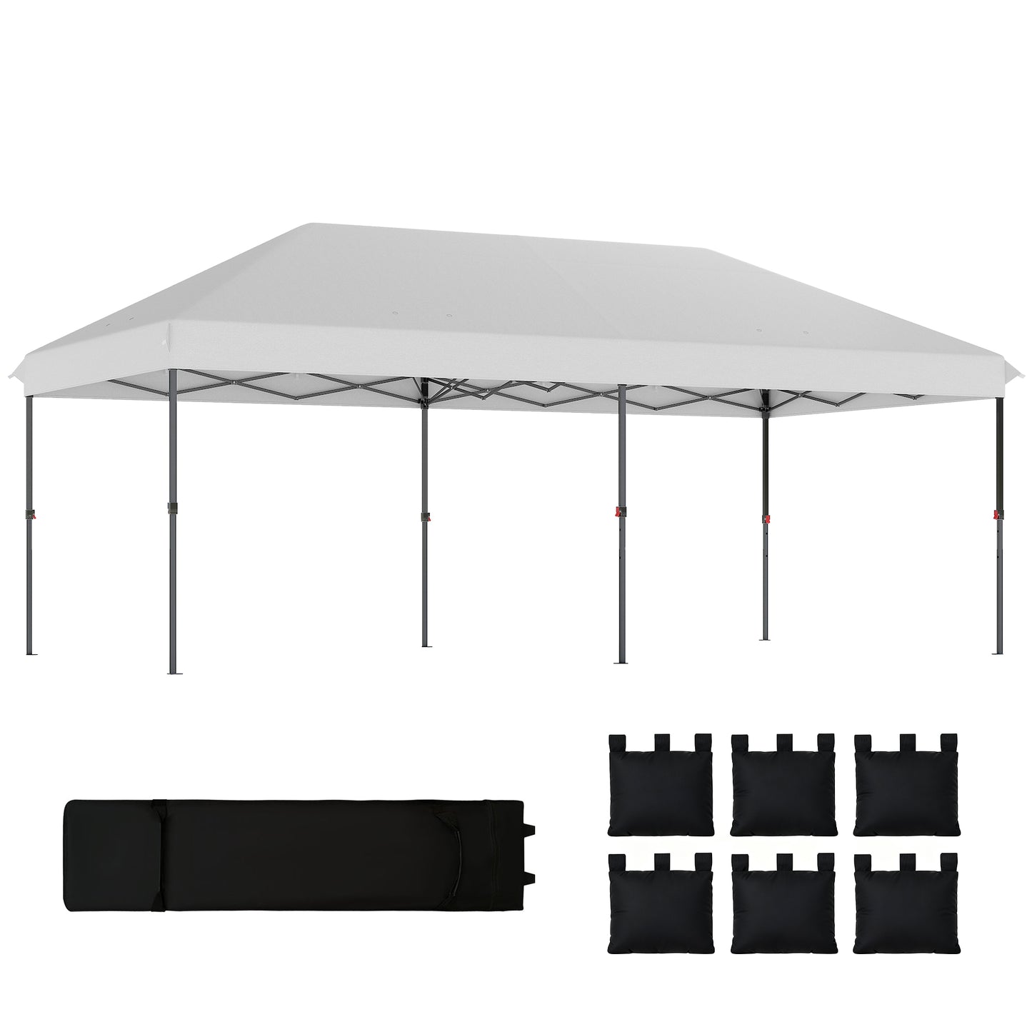 Outsunny Carpa Plegable Gazebo 6x3 M_0