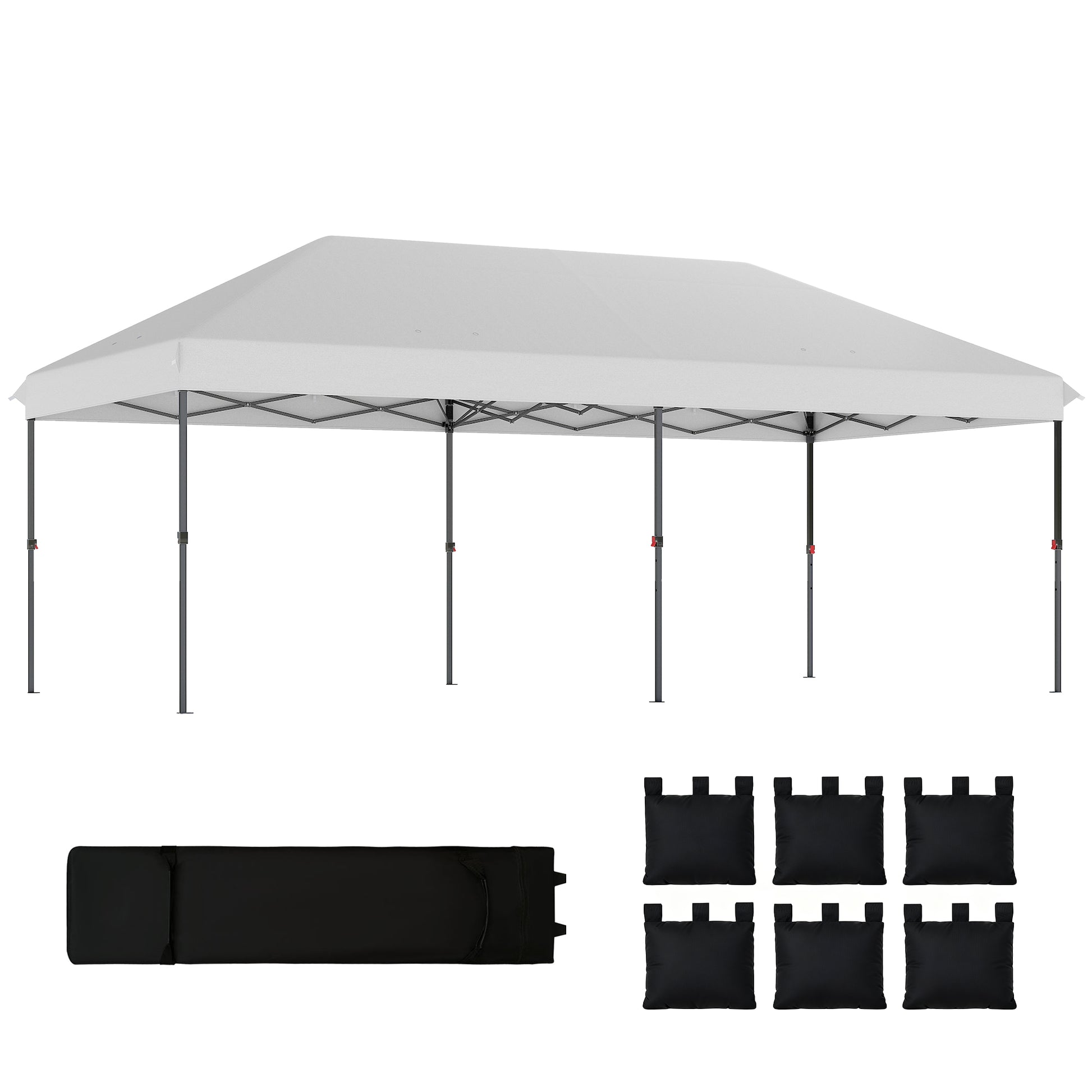 Outsunny Carpa Plegable Gazebo 6x3 M_0