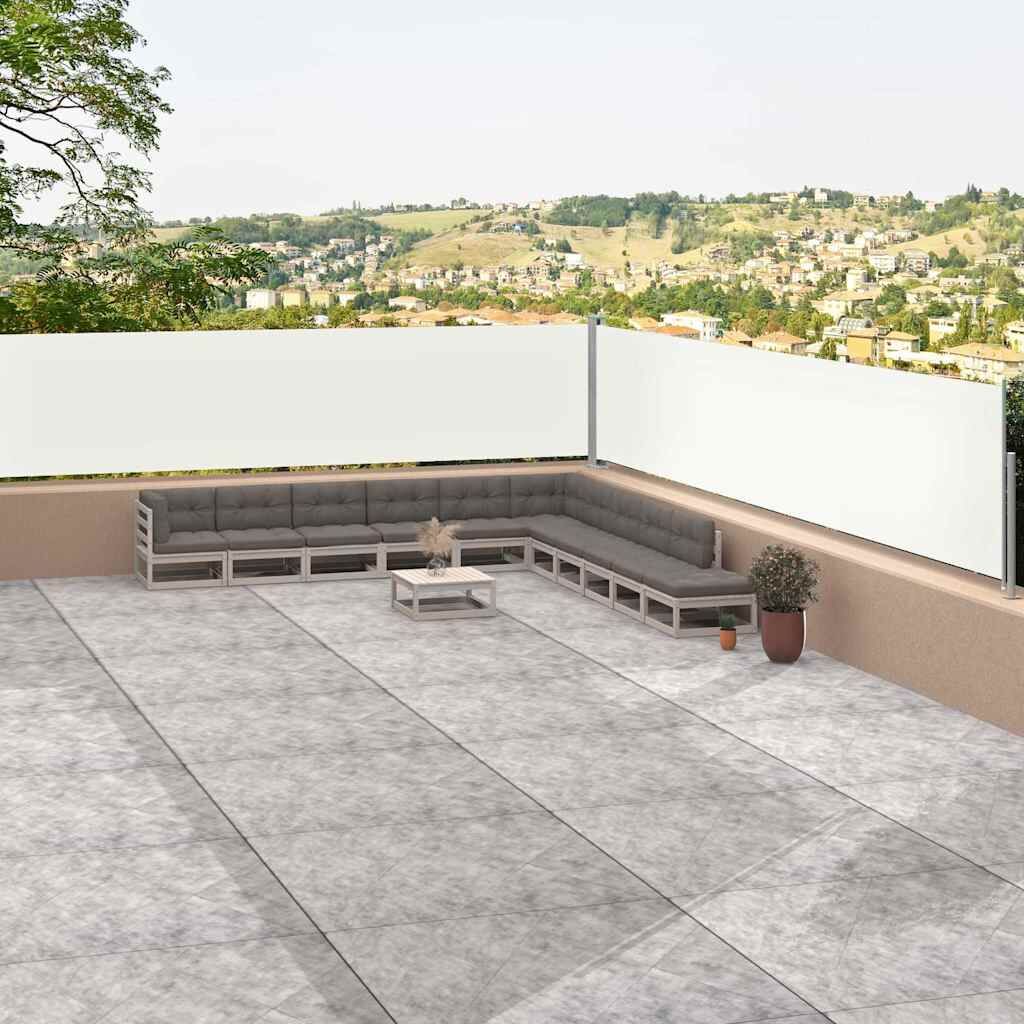 Vidaxl Toldo Lateral Retráctil Crema 117x1200 Cm_1