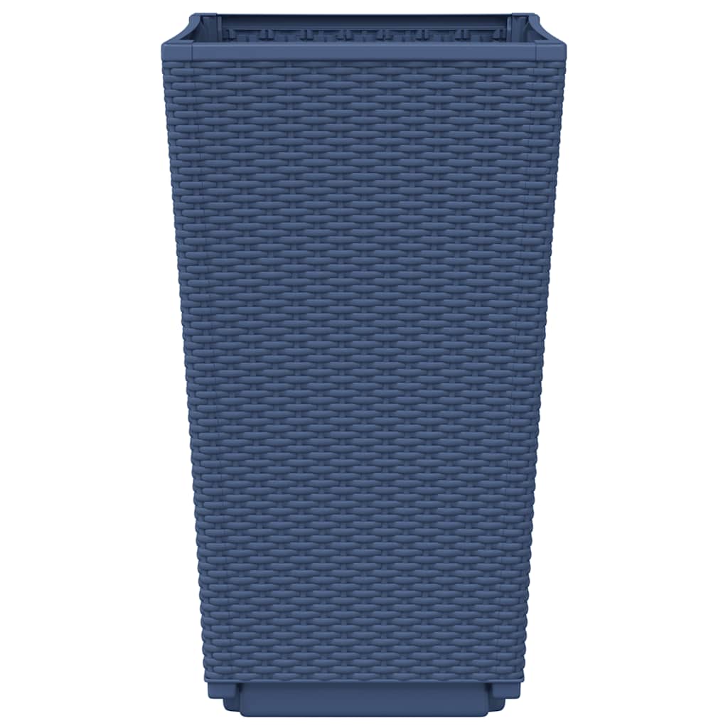Jardineras 4 Unidades Pp Azul Gris 32,5x32,5x57 Cm_5