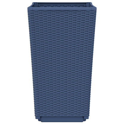Jardineras 4 Unidades Pp Azul Gris 32,5x32,5x57 Cm_5