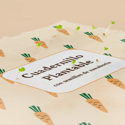 Cuaderno Plantable A5 con Semillas de Zanahoria – Escribe, Planta y Hazlo Florecer - Resetea_2