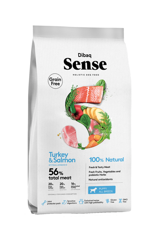 Dibaq Sense Grain Free Salmón Y Pavo (cachorro)_0