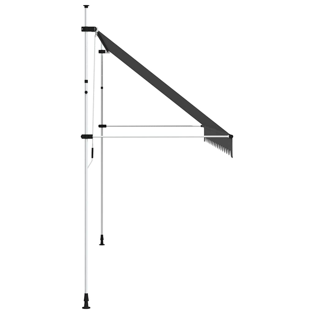 Toldo Retráctil De Operación Manual Antracita 400 Cm_2