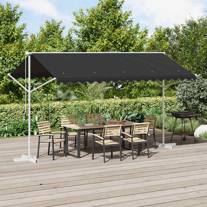 Toldo Independiente 4 X 3 M Poliéster Gris Antracita_1