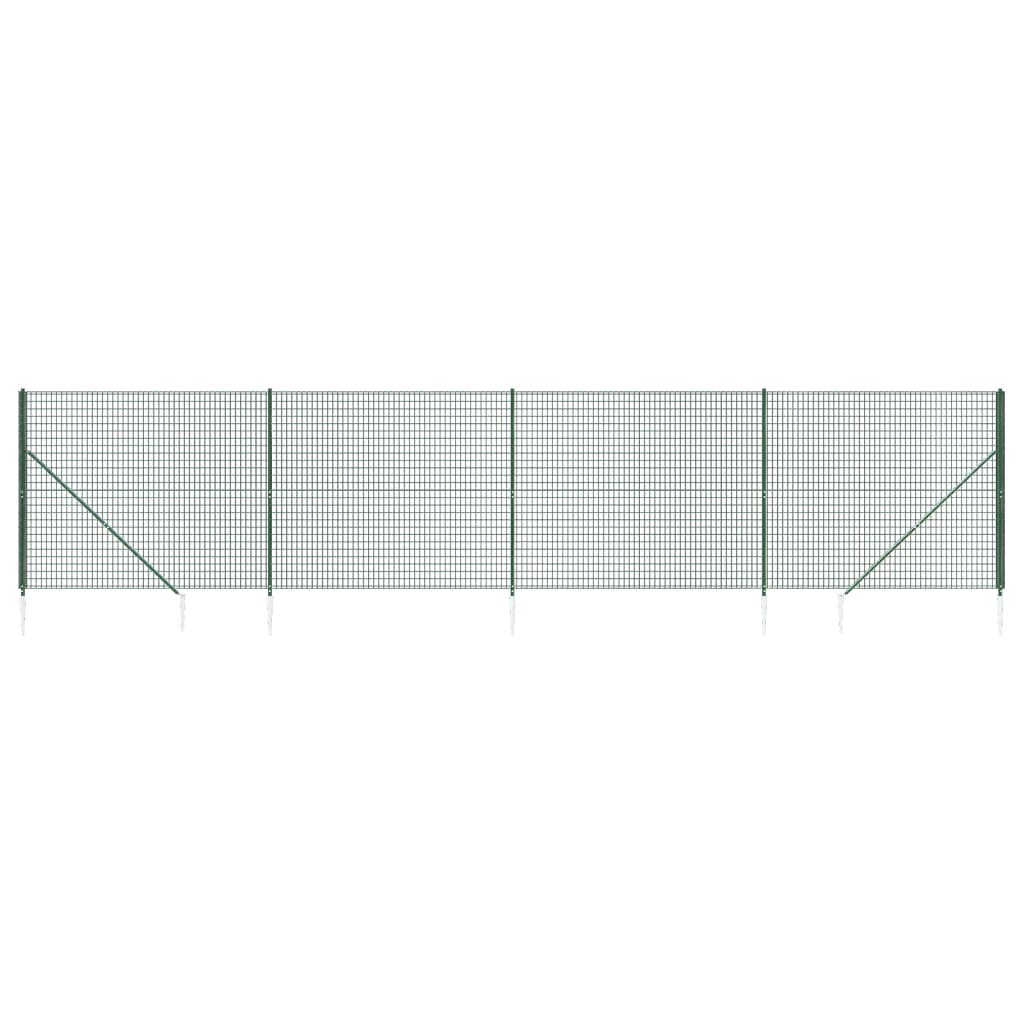 Cerca De Alambre Con Pinchos De Anclaje Verde 2,2x10 M / Vetonek_0