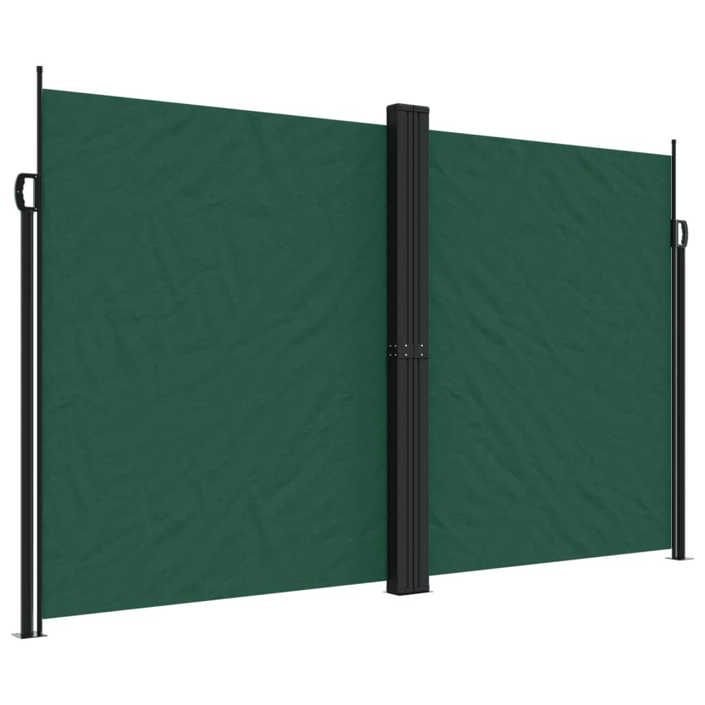 Vidaxl Toldo Lateral Retráctil Verde Oscuro 200x1000 Cm_0