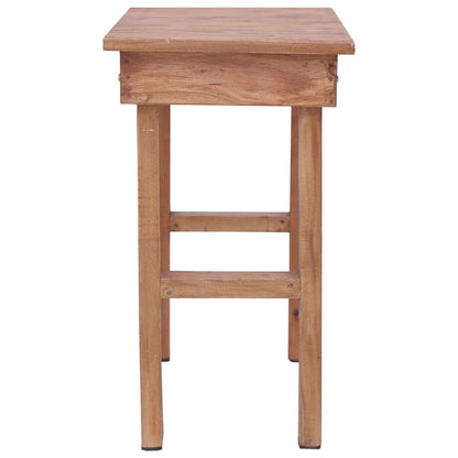 Mesa Auxiliar Madera Maciza De Caoba 70x35x60 Cm_1