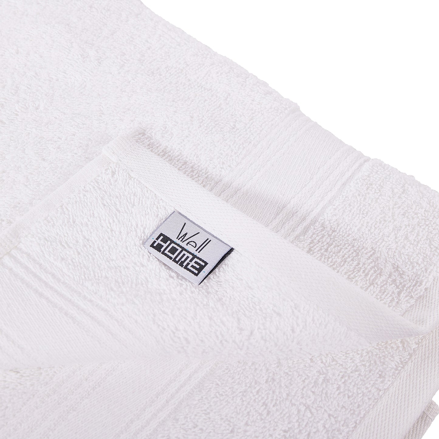 Toalla De Ducha 100% Algodón Blanco 140x70 Cm._3