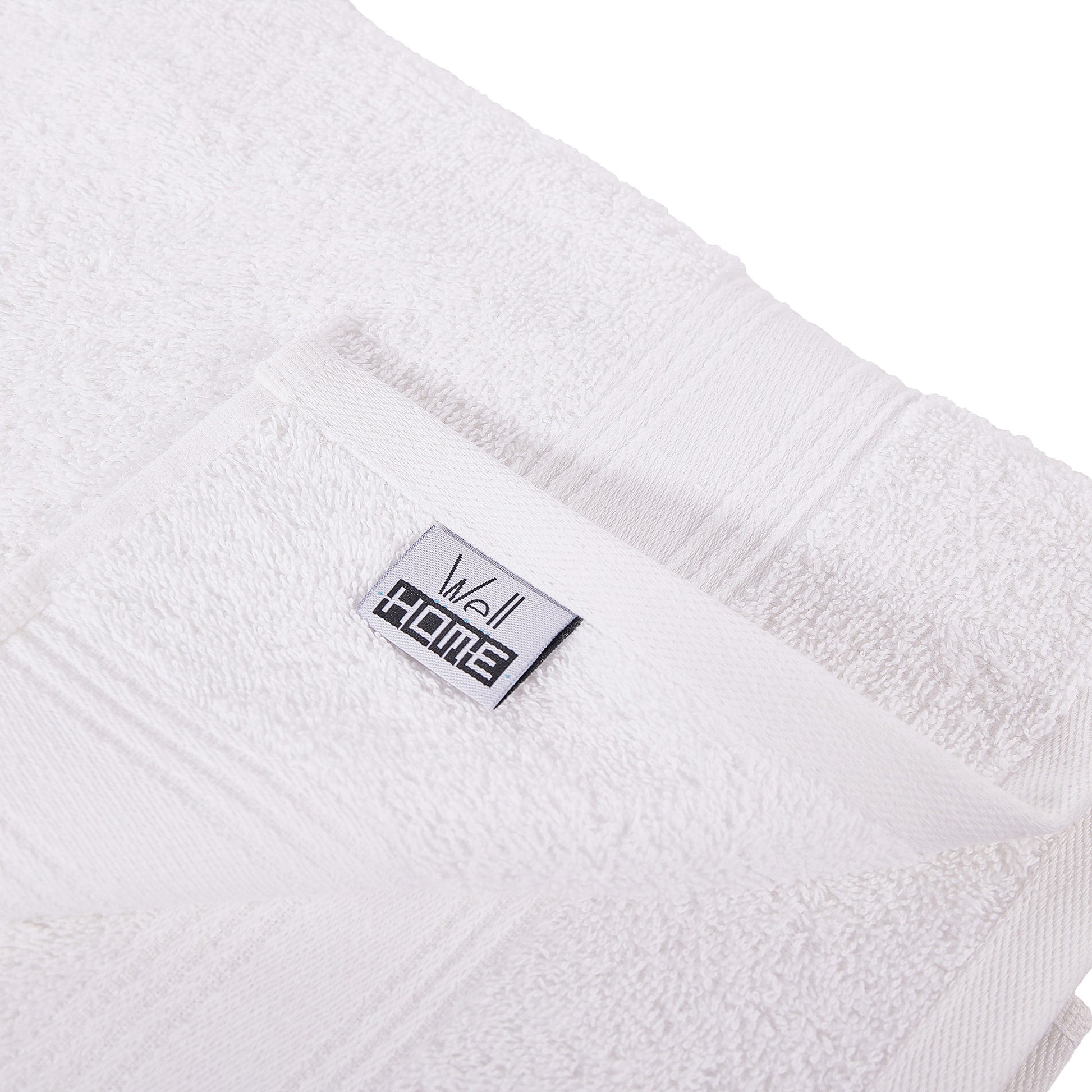 Toalla De Ducha 100% Algodón Blanco 140x70 Cm._3