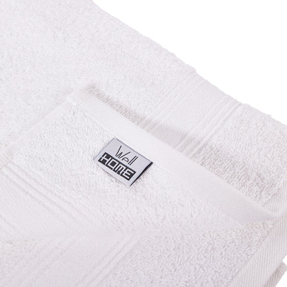 Toalla De Ducha 100% Algodón Blanco 140x70 Cm._3