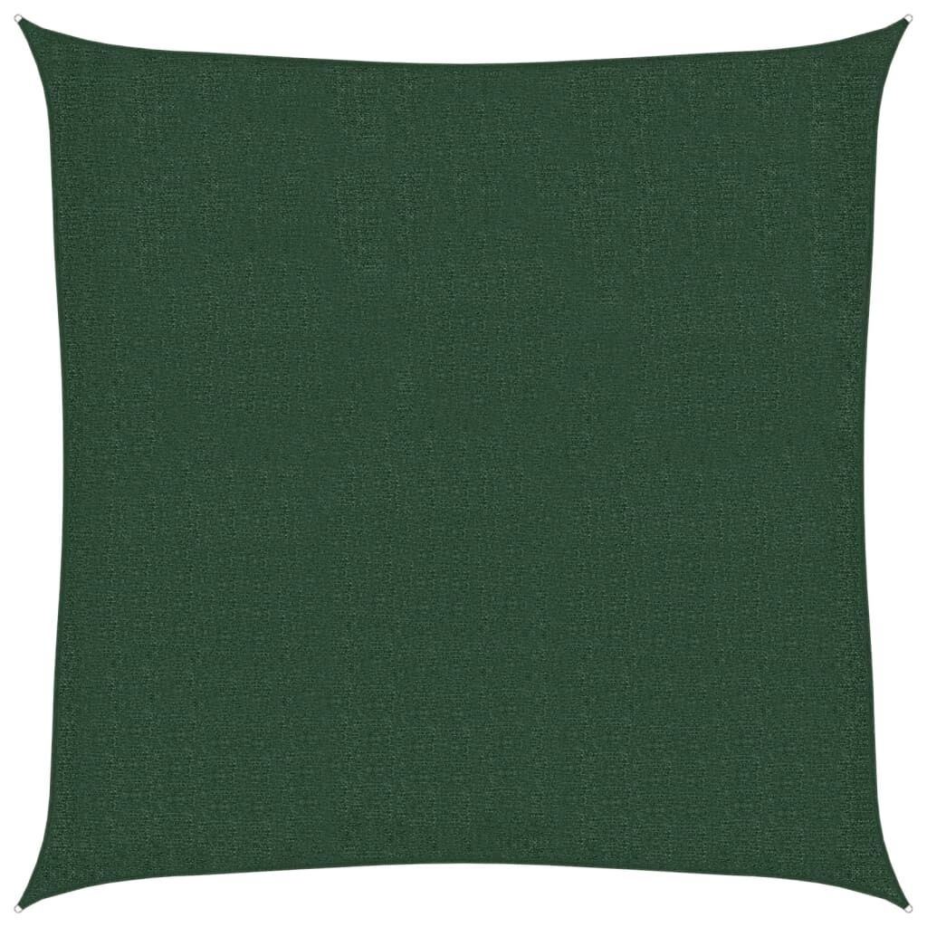 Vidaxl Toldo De Vela Hdpe Verde Oscuro 160 G/m² 2,5x2,5 M_0