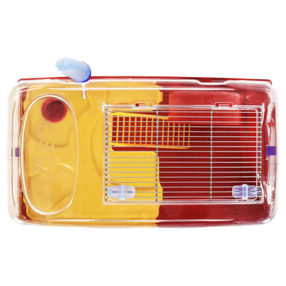 Vidaxl Jaula Para Hámster Polipropileno Roja 57x33x26 Cm_4