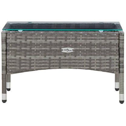Vidaxl Set De Muebles De Jardín 4 Pzas Y Cojines Ratán Sintético Gris_5