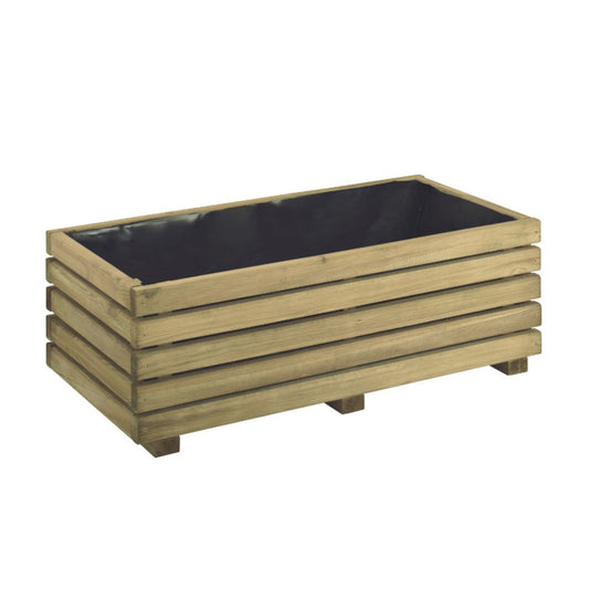 Jardinera de madera rectangular Kub 80 cm 60 L
