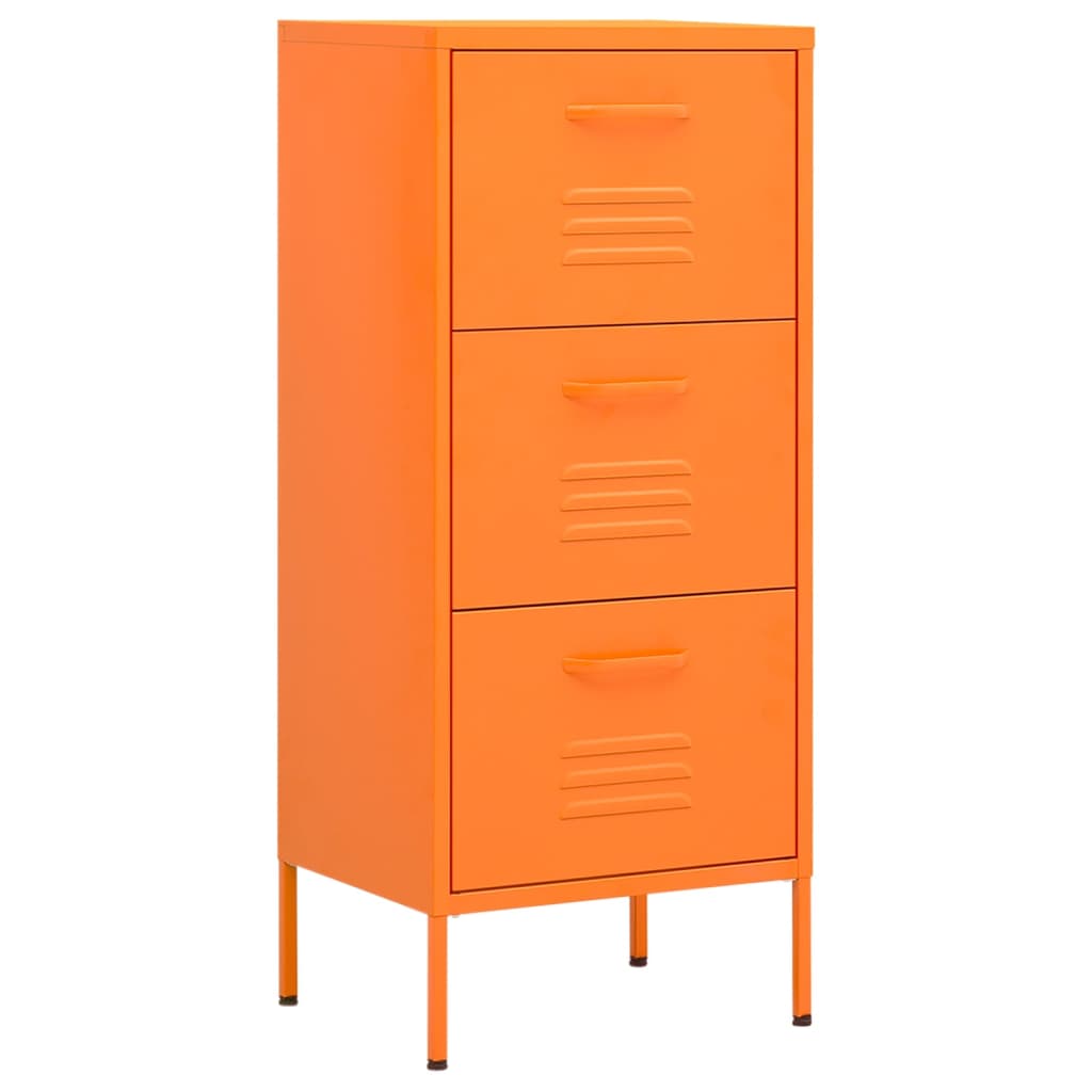 Armario De Almacenamiento Acero Naranja 42,5x35x101,5 Cm_1