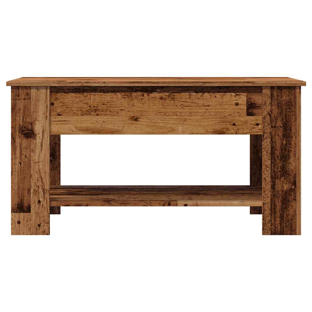 Mesa De Centro Madera De Ingeniería Madera Vieja 101x49x52 Cm_3