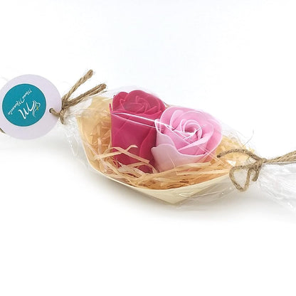 50 Barcas Con Flores Para Regalo Invitados (rosa) - Rosas De Jabón Para Baño Aromático. Detalle Original Para Eventos_1