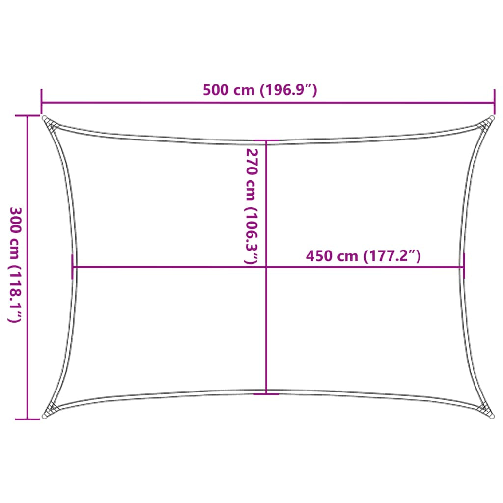 Vidaxl Toldo De Vela Verde Oscuro Hdpe 160 G/m² 3x5 M_2