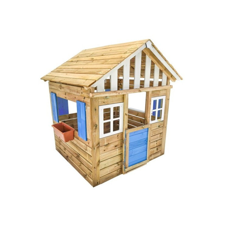 Casita De Madera Masgames Lollipop Xl Azul Sin Suelo De Madera.