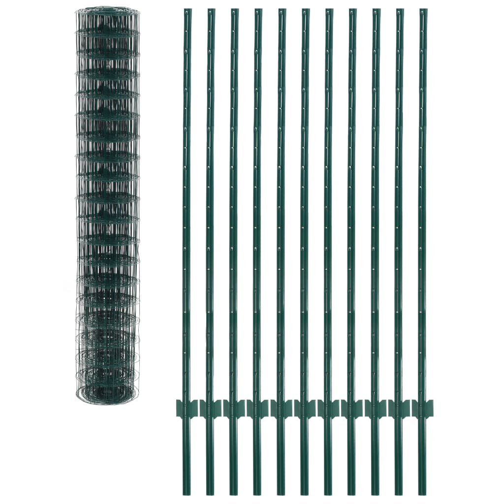Euro Valla De Acero Verde 20x1,5 M / Vetonek_0