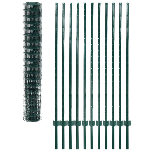 Euro Valla De Acero Verde 20x1,5 M / Vetonek_0