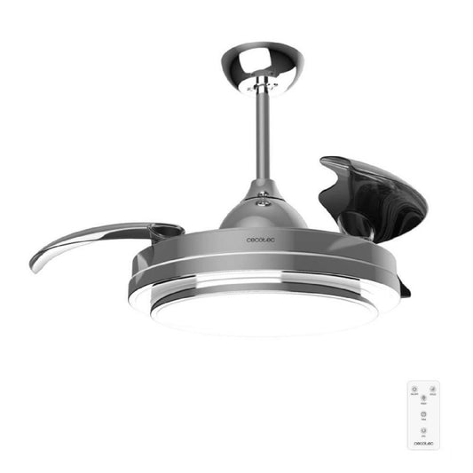 Cecotec Ventilador De Techo Con Luz Led Energysilence Aero 4300 Invisible Double Metal. 35w, 6 Velocidades, Aspas Retrác_0