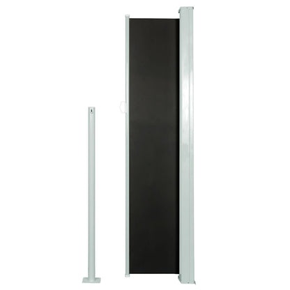 Vidaxl Toldo Lateral Retráctil De Jardín Negro 140x300 Cm_3