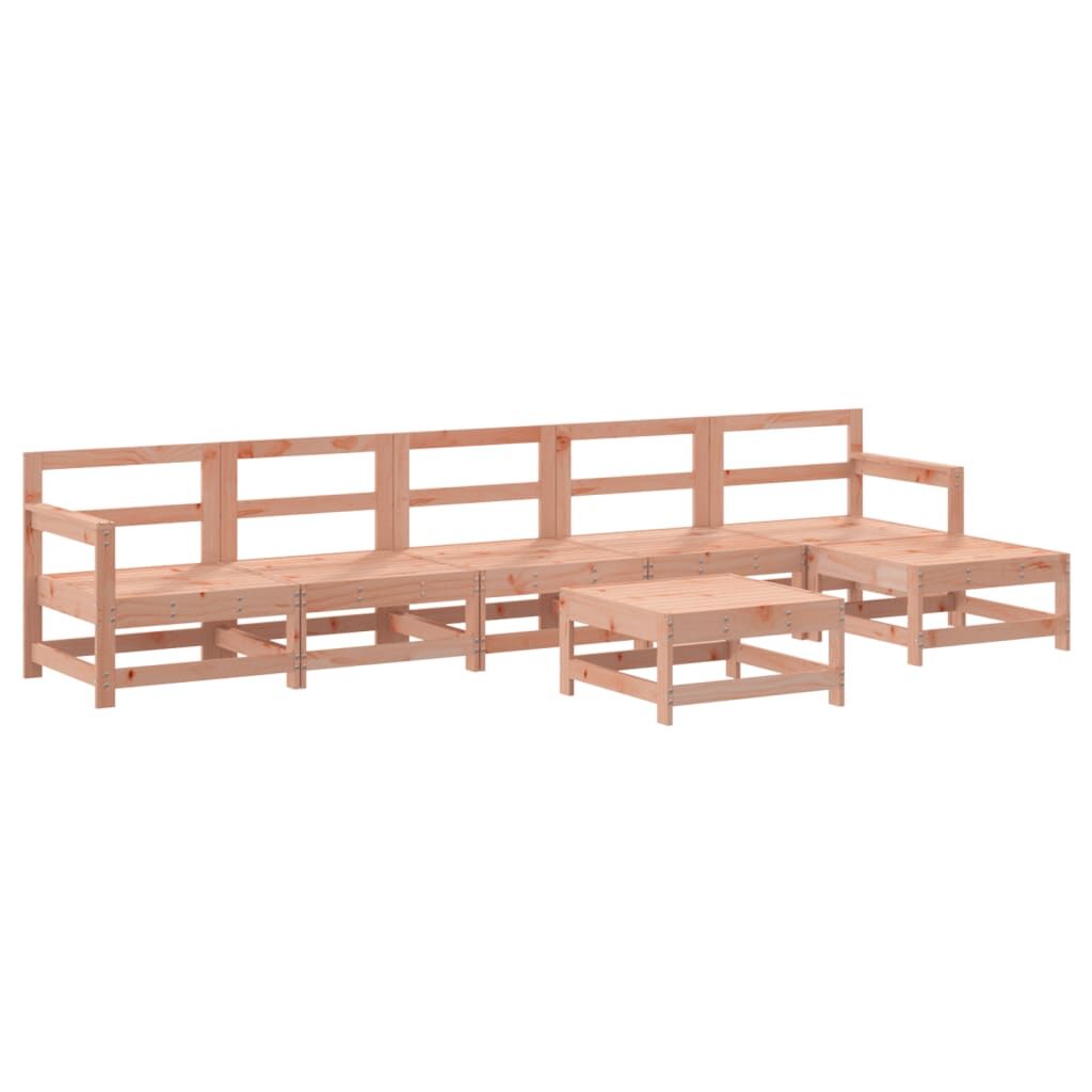 Vidaxl Juego De Muebles De Jardín 7 Pzas Madera Maciza Abeto Douglas_0