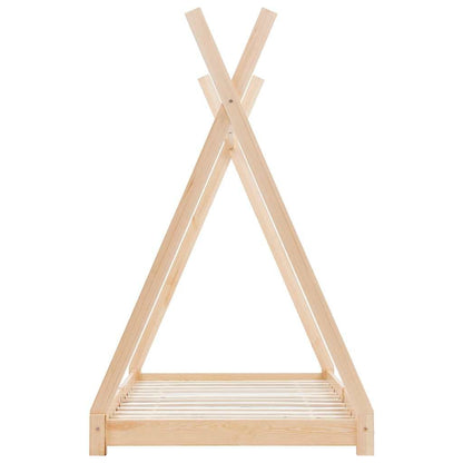 Vidaxl Estructura De Cama Infantil De Madera Maciza De Pino 90x200 Cm_3