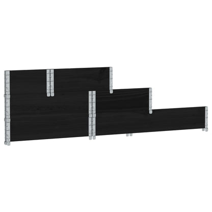 Arriate Elevado De 3 Niveles Madera Maciza Pino Negro 120x80 Cm_5