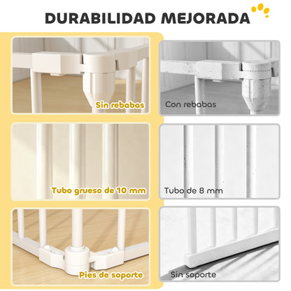 Pawhut Barrera Para Perros Plegable_4