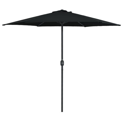 Vidaxl Sombrilla De Jardín Con Palo De Aluminio Negra 270x246 Cm_0
