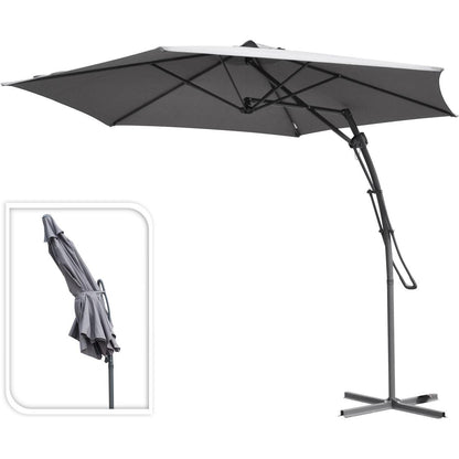 Parasol Excéntrico Ambiance 150 x 150 x 245 cm - Varios colores Marrón claro